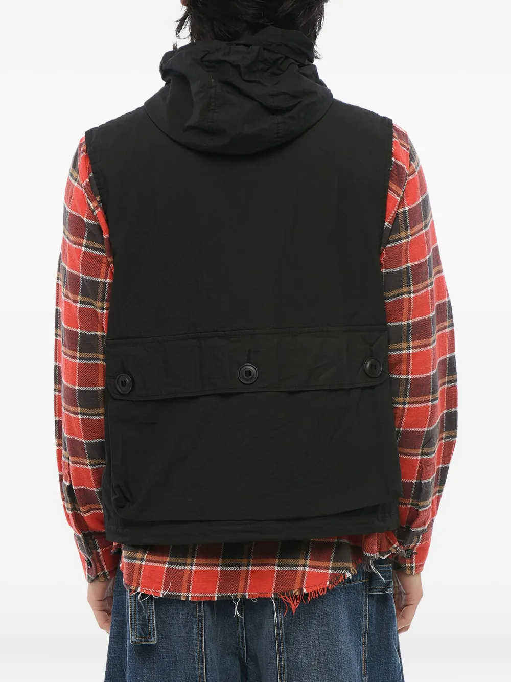 Giorgio Armani Ripstop bodywarmer Zwart