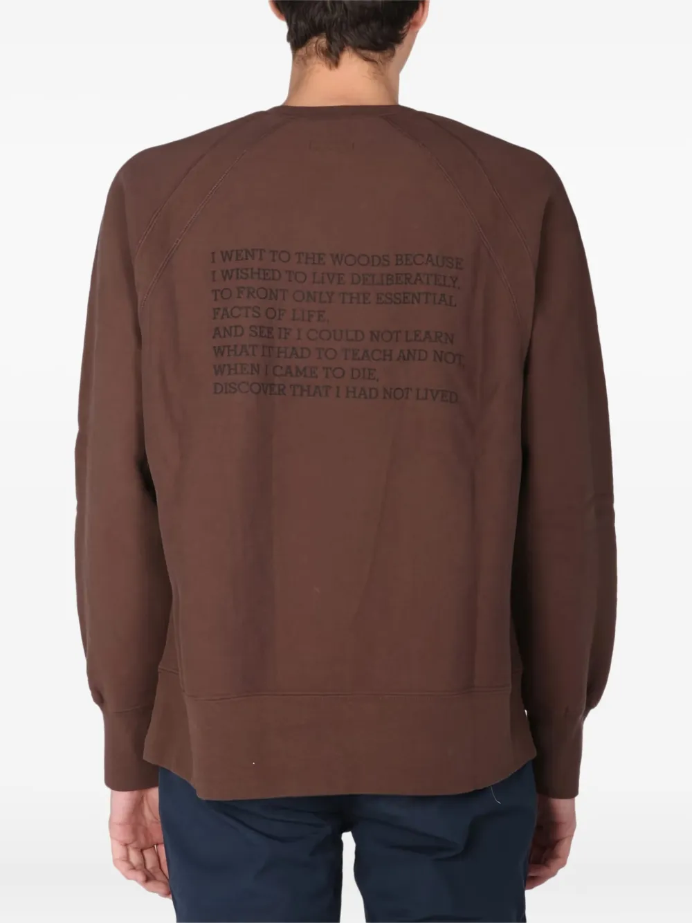 Engineered Garments Crew-neck Sweatshirt In Brown