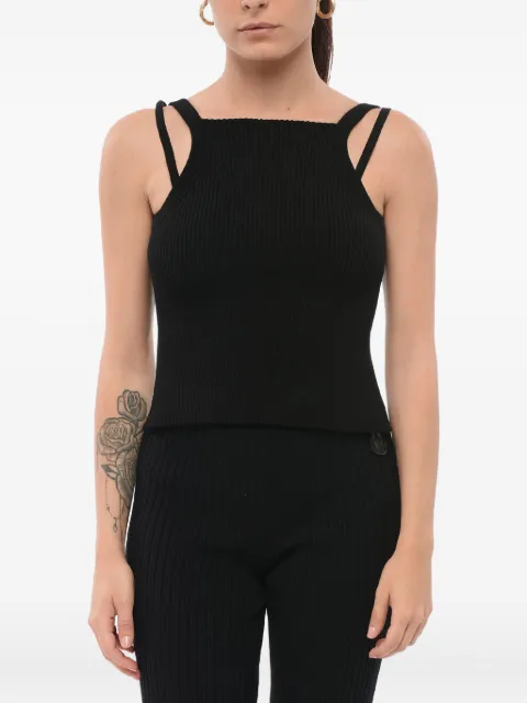 Giorgio Armani layered ribbed top