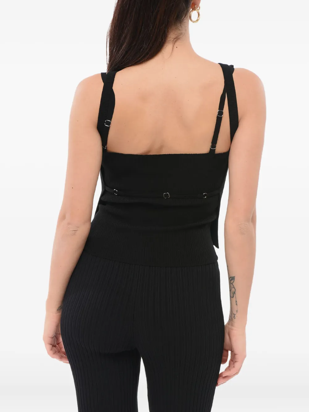 Giorgio Armani Gelaagde top Zwart