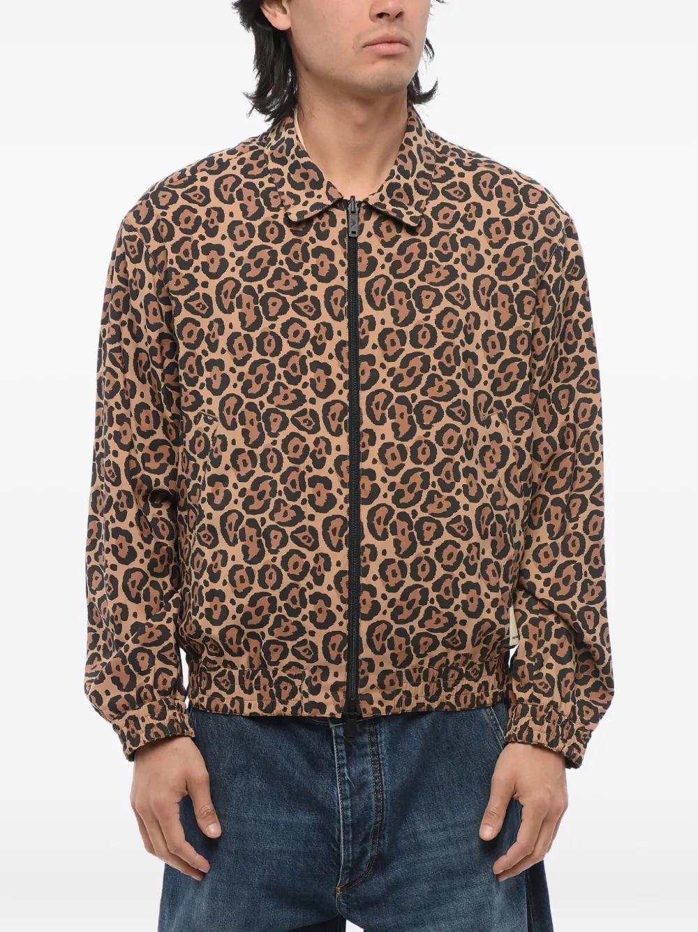 Giorgio Armani animal-print reversible bomber jacket | Brown | Image 1