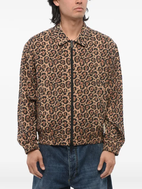 Giorgio Armani animal-print reversible bomber jacket