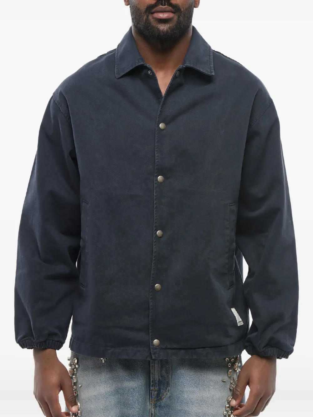Giorgio Armani twill shirt | Black | Image 1