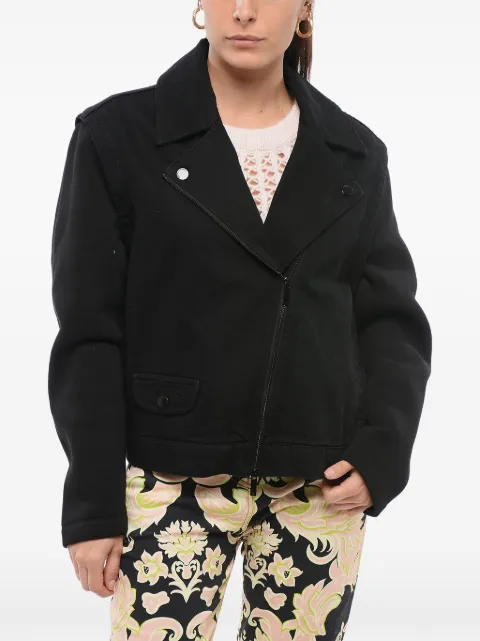 Giorgio Armani removable-sleeves cotton jacket