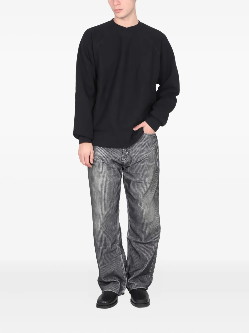 Engineered Garments cotton sweatshirt - Zwart