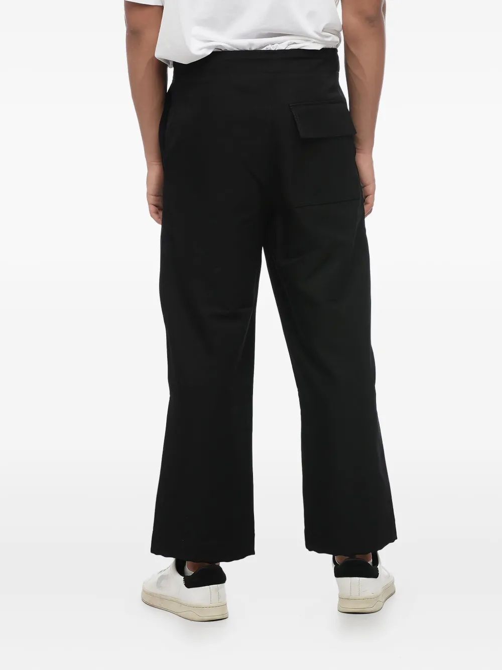 Giorgio Armani drawstring trousers Zwart