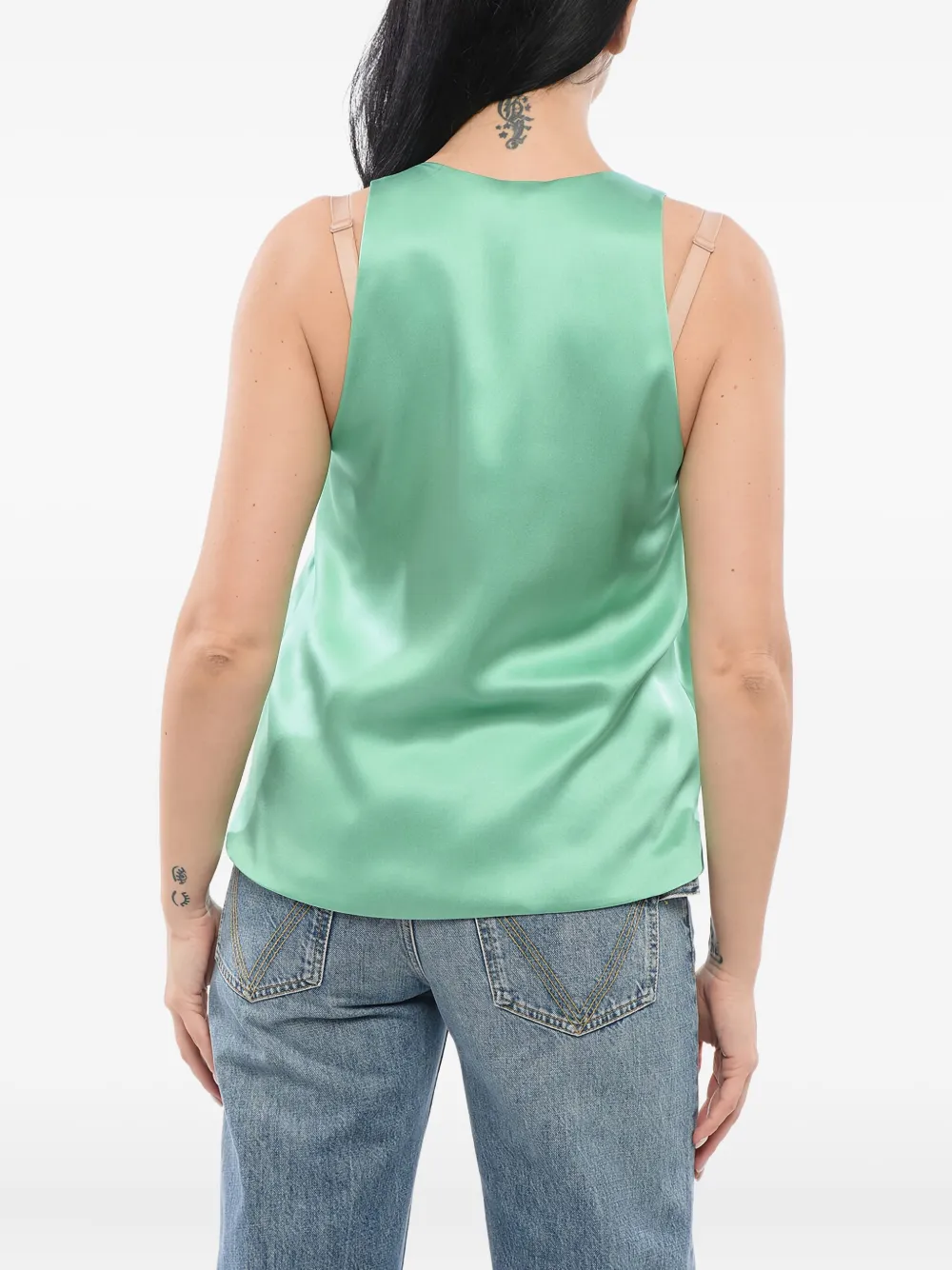Giorgio Armani U-neckline Sleeveless Top