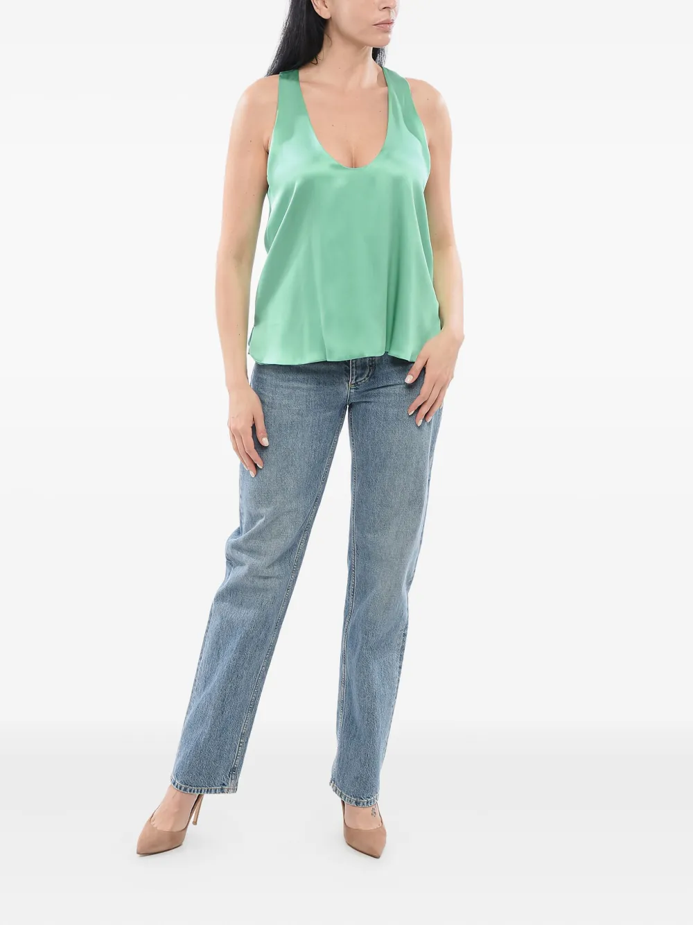 Giorgio Armani U-neckline Sleeveless Top