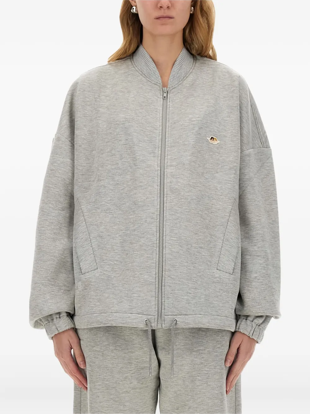 Fiorucci Zip-up Bomber Jacket In Gray
