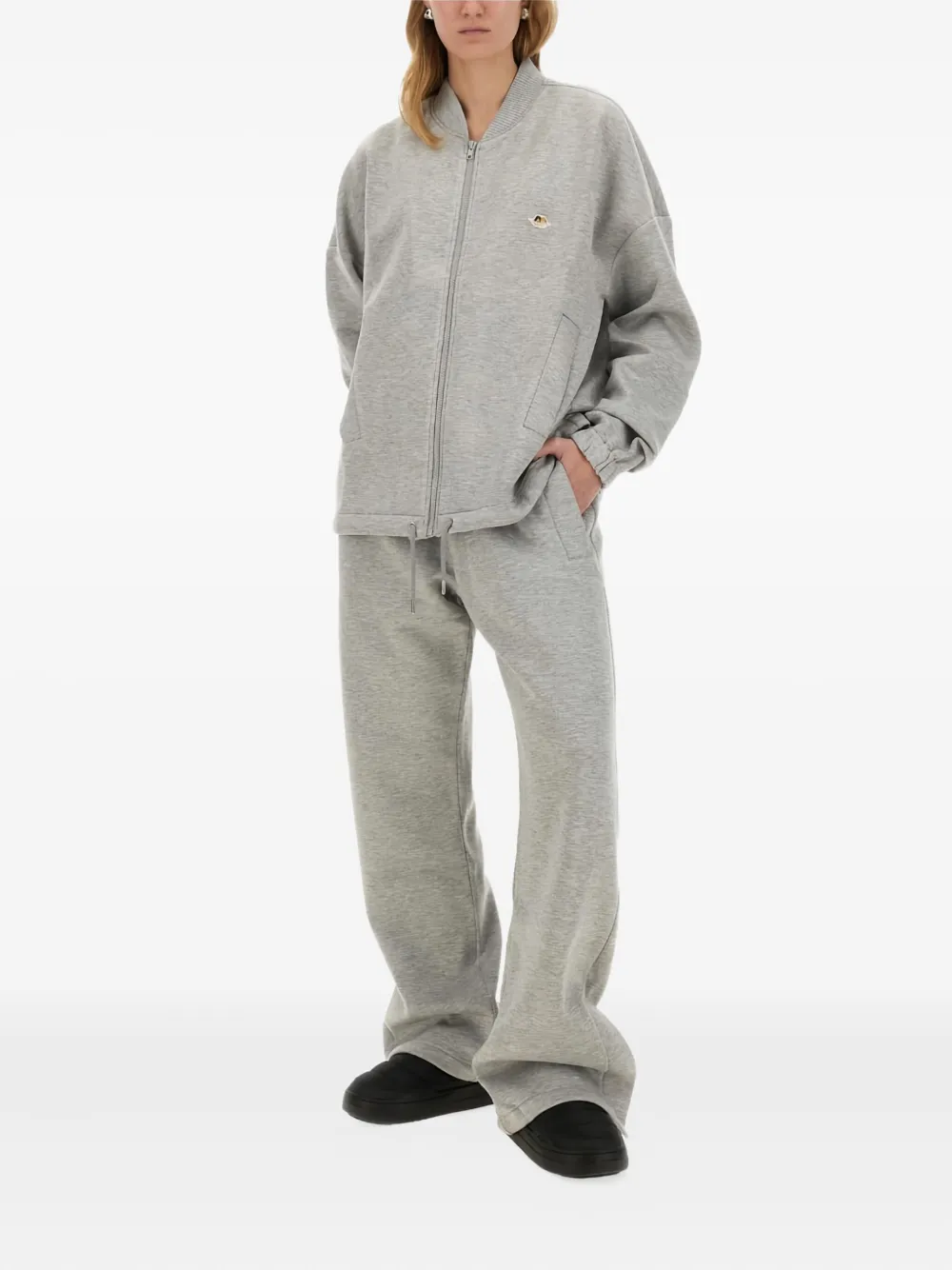 Fiorucci Zip-up Bomber Jacket In Gray