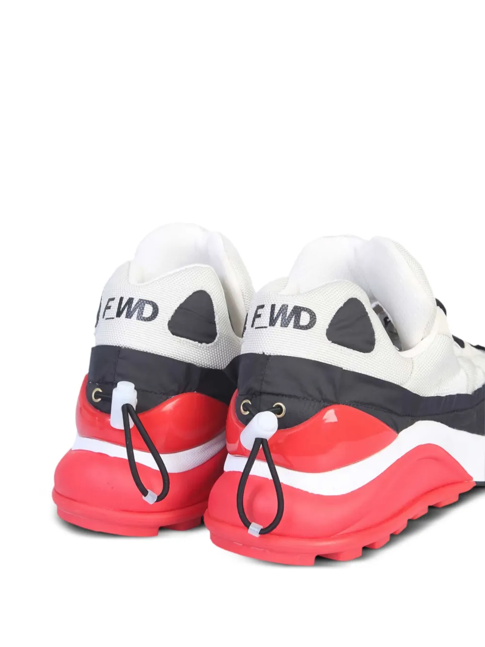 F_wd Padded Nylon Trainers In Red