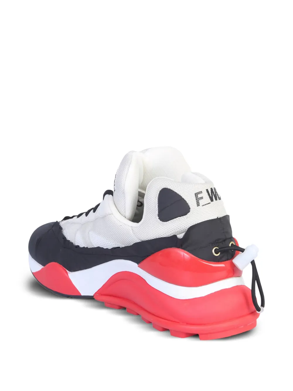 F_wd Padded Nylon Trainers In Red