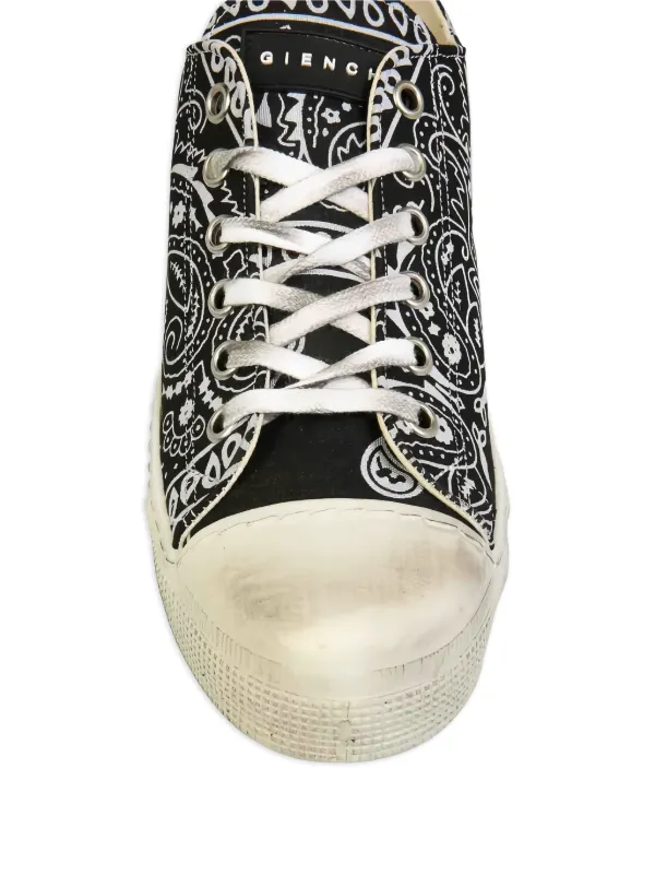 METAL GIENCHI x Jean Michel bandana-print Sneakers | Black | FARFETCH