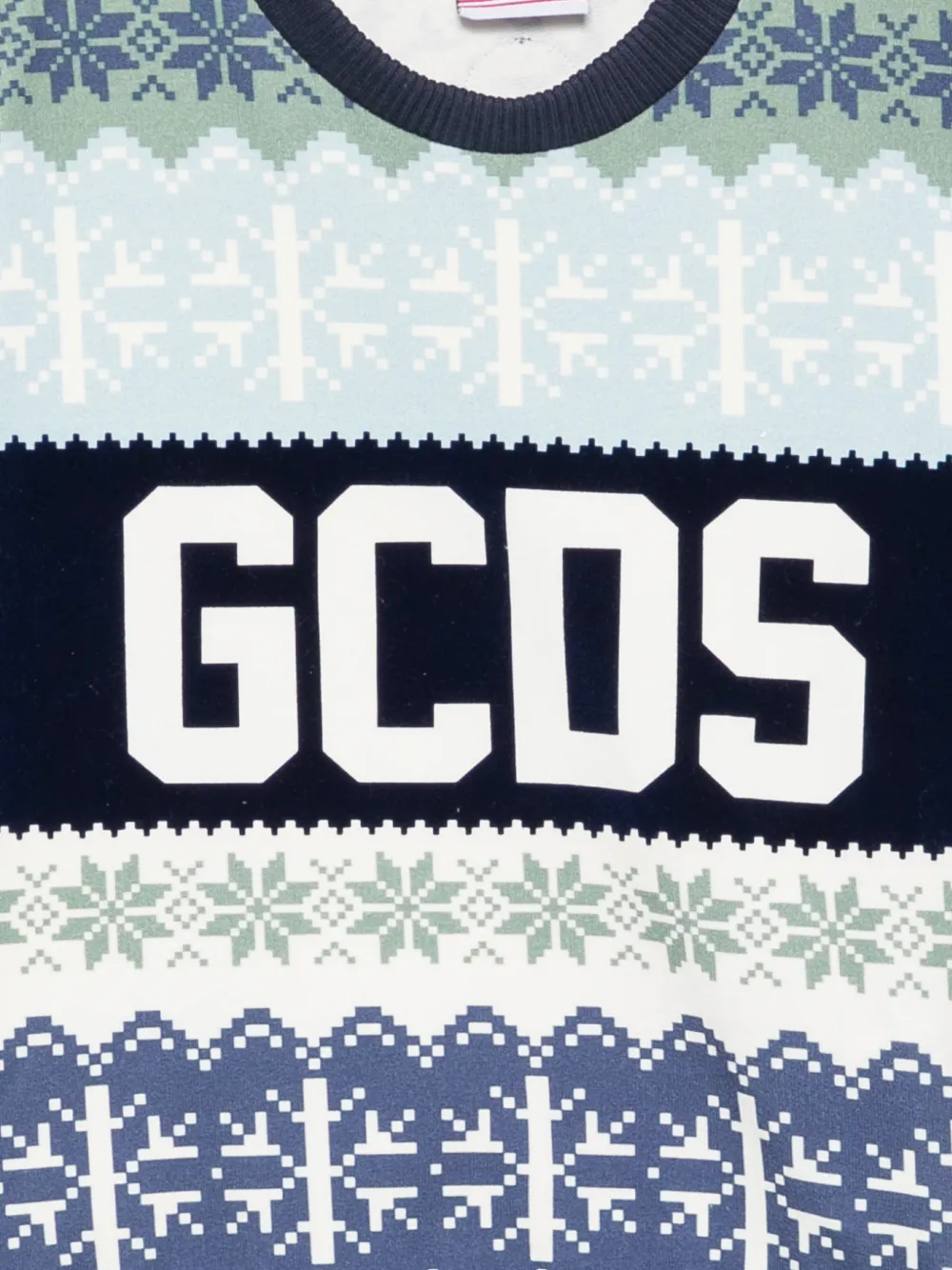  Gcds Kids Sudadera Con Logo Estampado - Azul 