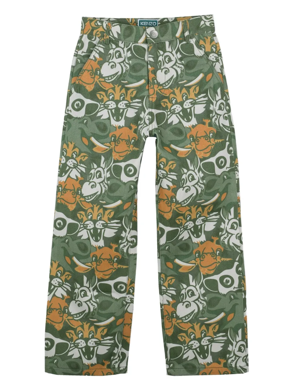 Kenzo Kids Pantaloni con stampa - Verde