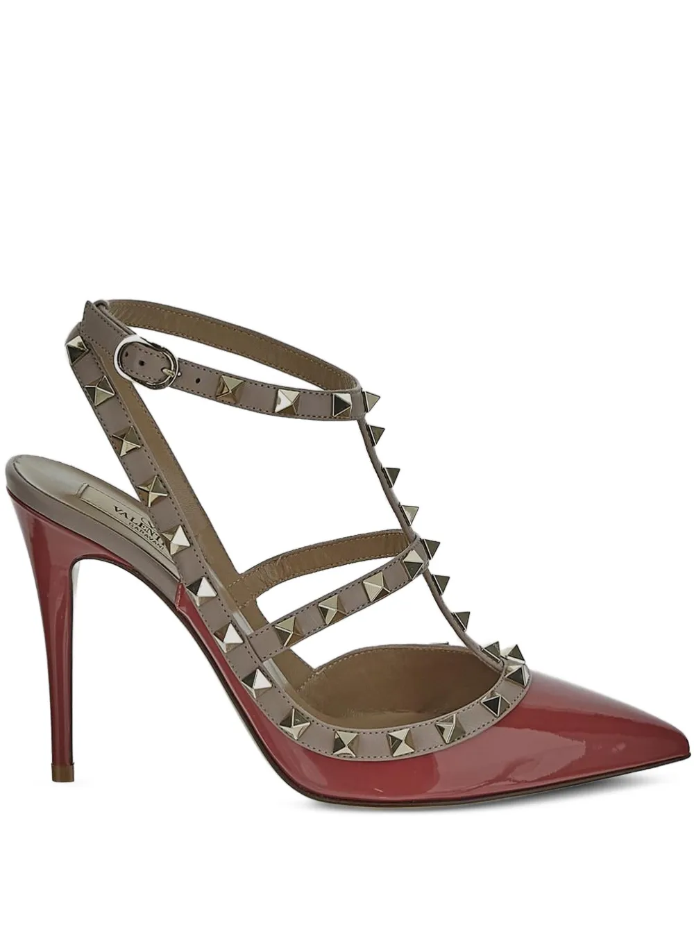 Valentino Garavani 100mm Rockstud crystal-embellished pumps | Red | Image 1