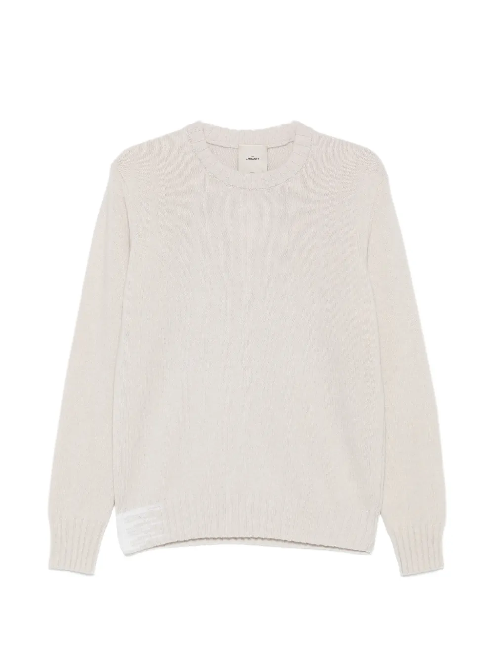 THE AMHANTE Pullover mit gerippten Details - Nude