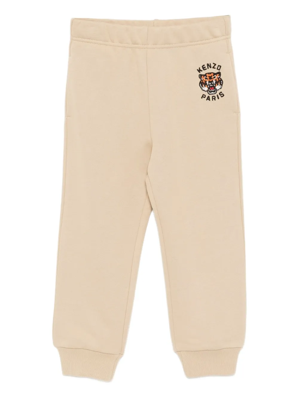 Kenzo Kids Broek met geborduurd logo Beige