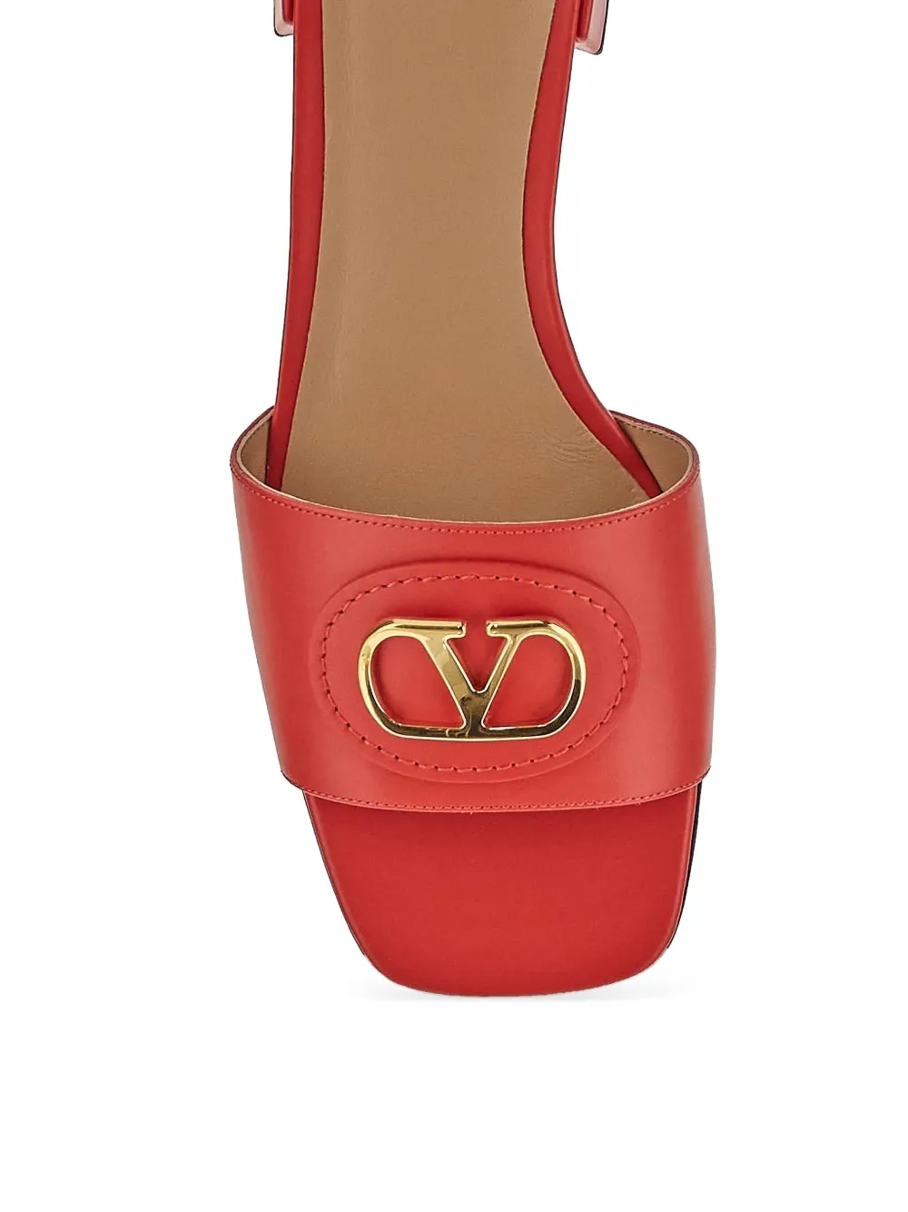Valentino Garavani VLogo-detail slide sandals Red