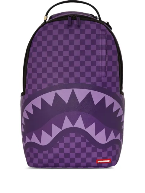 sprayground kid Sharks In Paris checked backpack