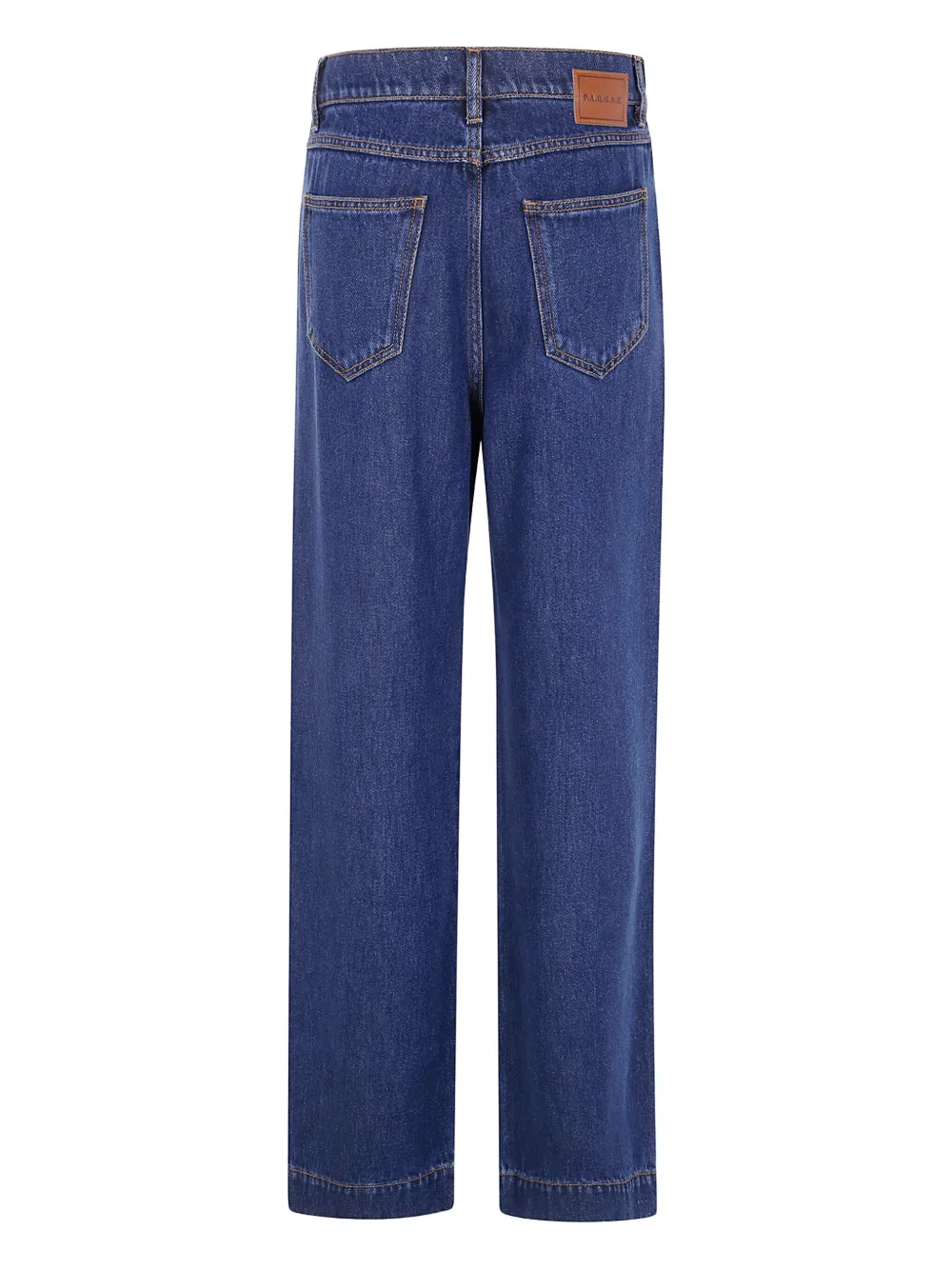P.A.R.O.S.H. Jeans met leren patch Blauw