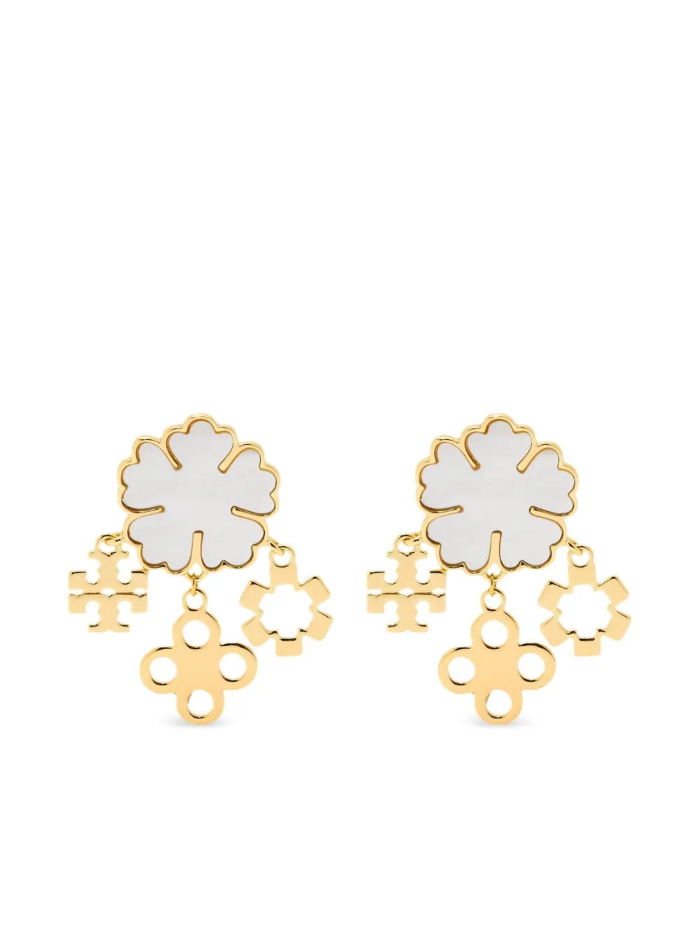 Tory Burch Kira Clover earrings - Oro