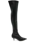 P.A.R.O.S.H. 60mm pointed-toe knee-high boots - Black