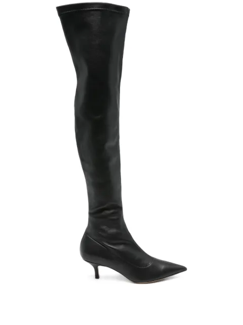 P.A.R.O.S.H. Bota cano longo de bico fino com salto 60mm