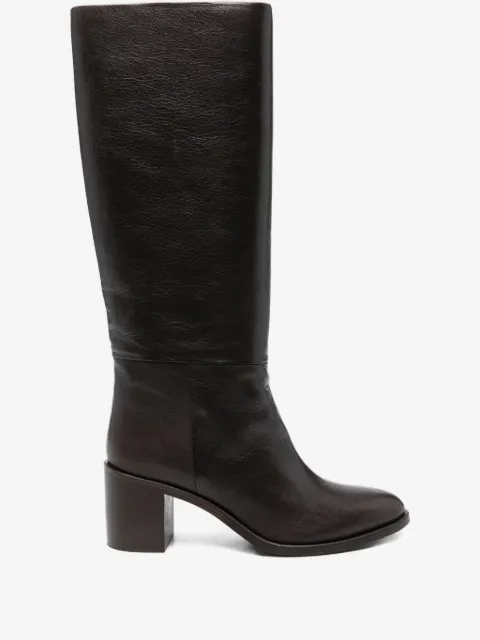 P.A.R.O.S.H. 70mm leather knee-high boots