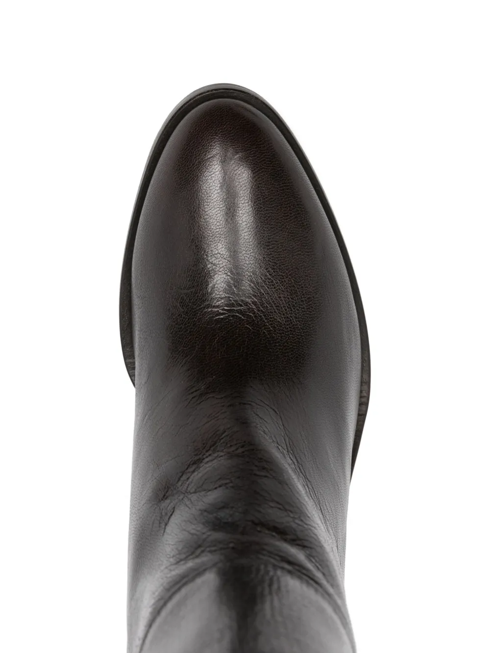 P.A.R.O.S.H. 70mm leather knee-high boots Brown