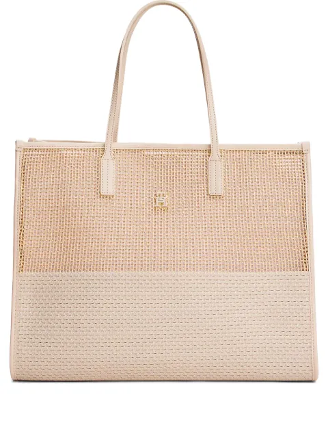 Tommy Hilfiger mesh-panel tote bag
