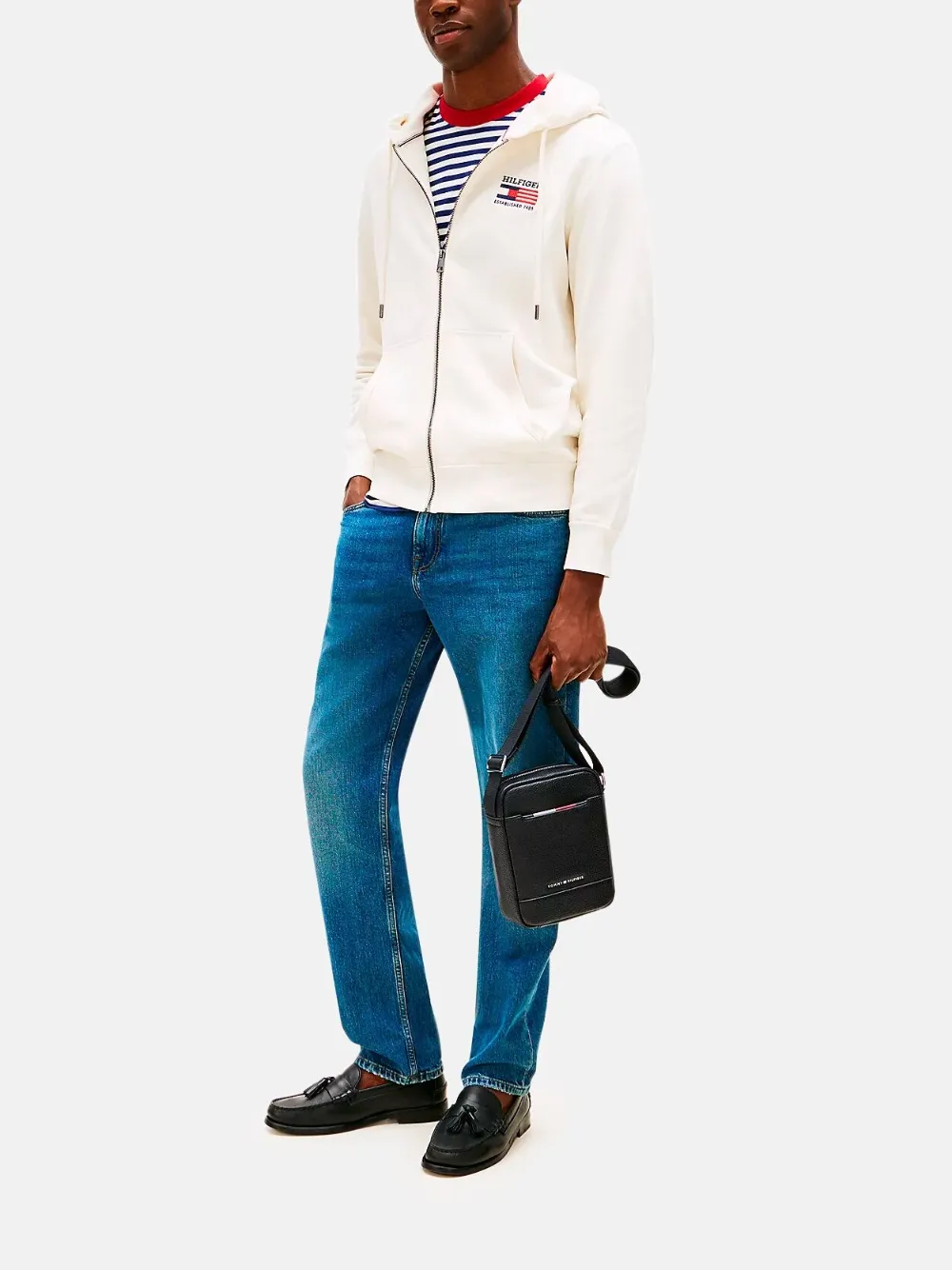 Tommy Hilfiger Messengertas met rits Zwart