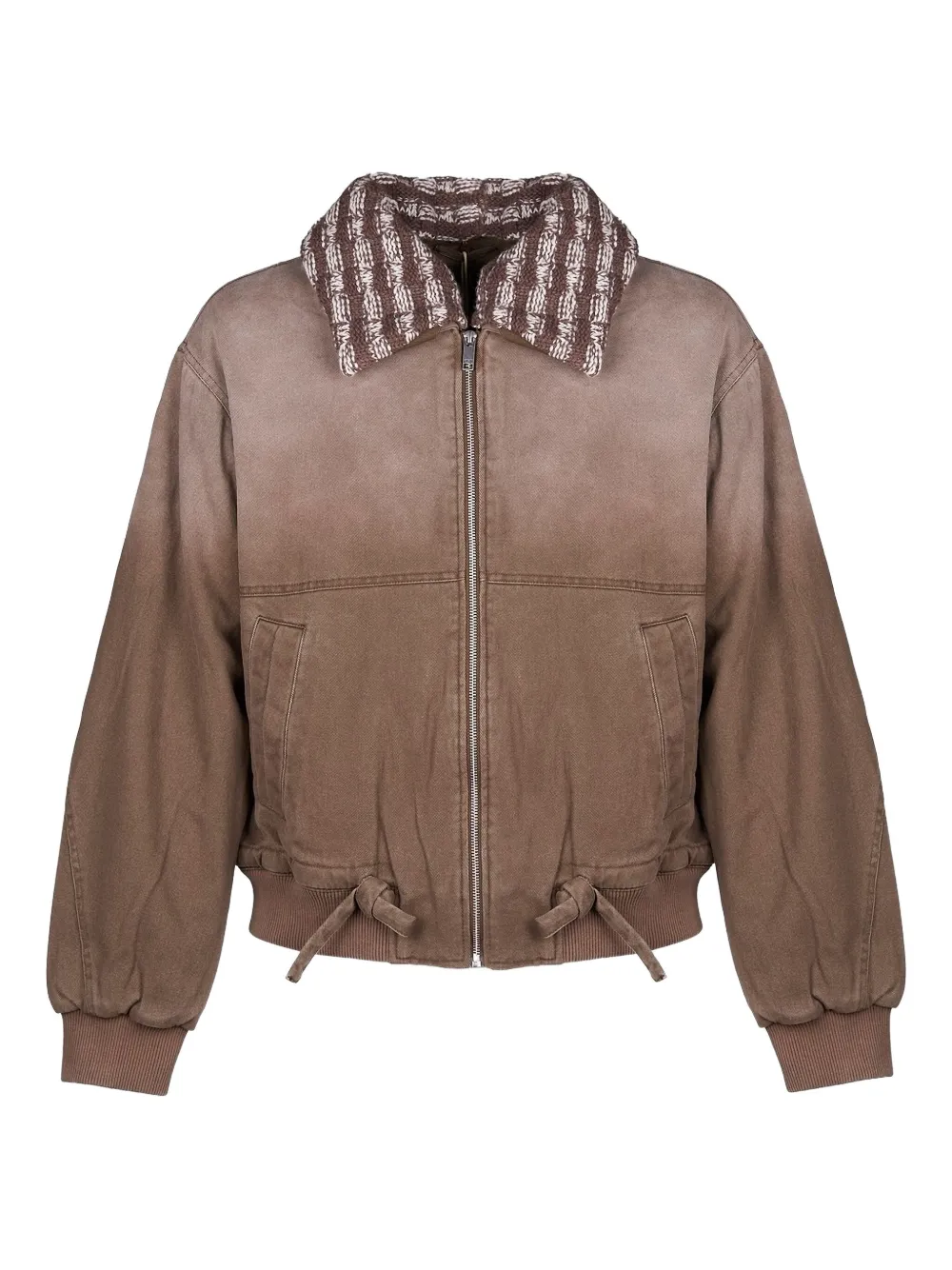 Axel Arigato chamarra con cuello tejido | marrón | Image 1