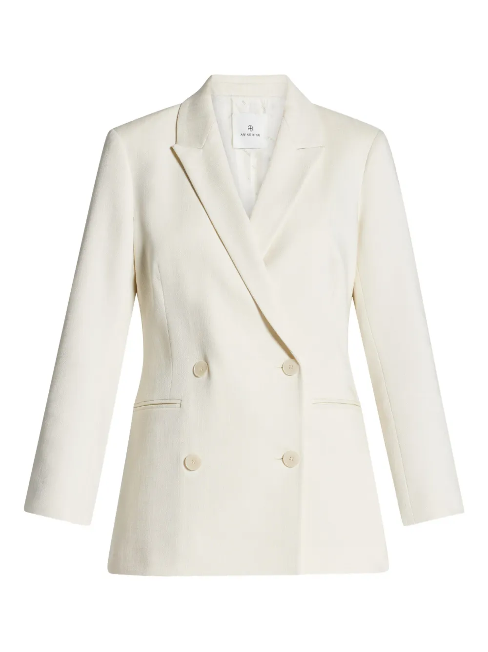 ANINE BING Jasmine double-breasted blazer | White | Image 1