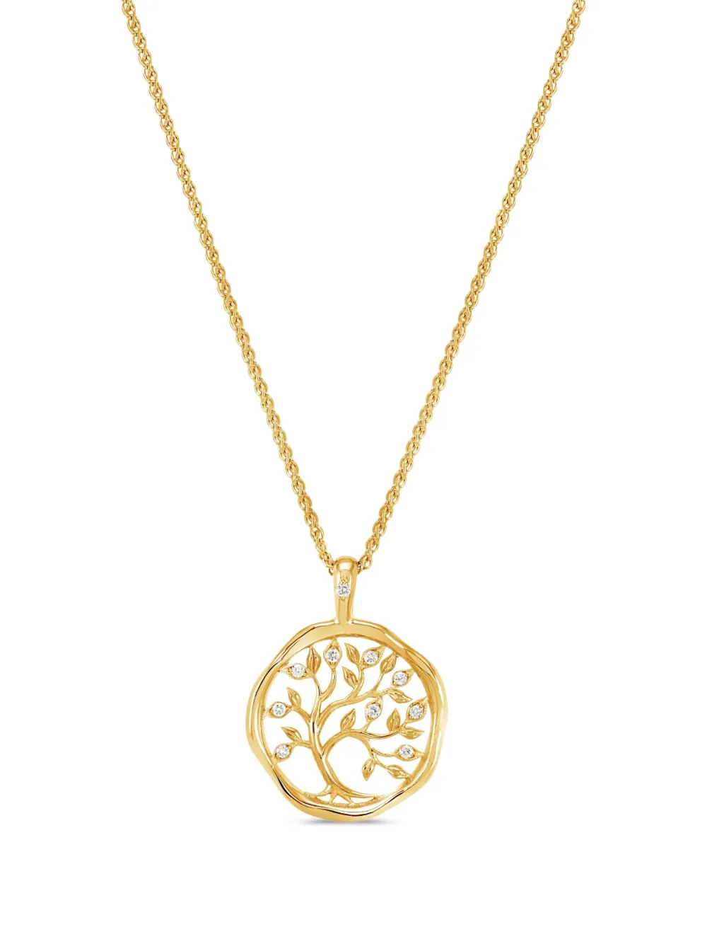 DOWER AND HALL 18kt yellow old Tree of Life Talisman diamond necklace | Gold | Image 1