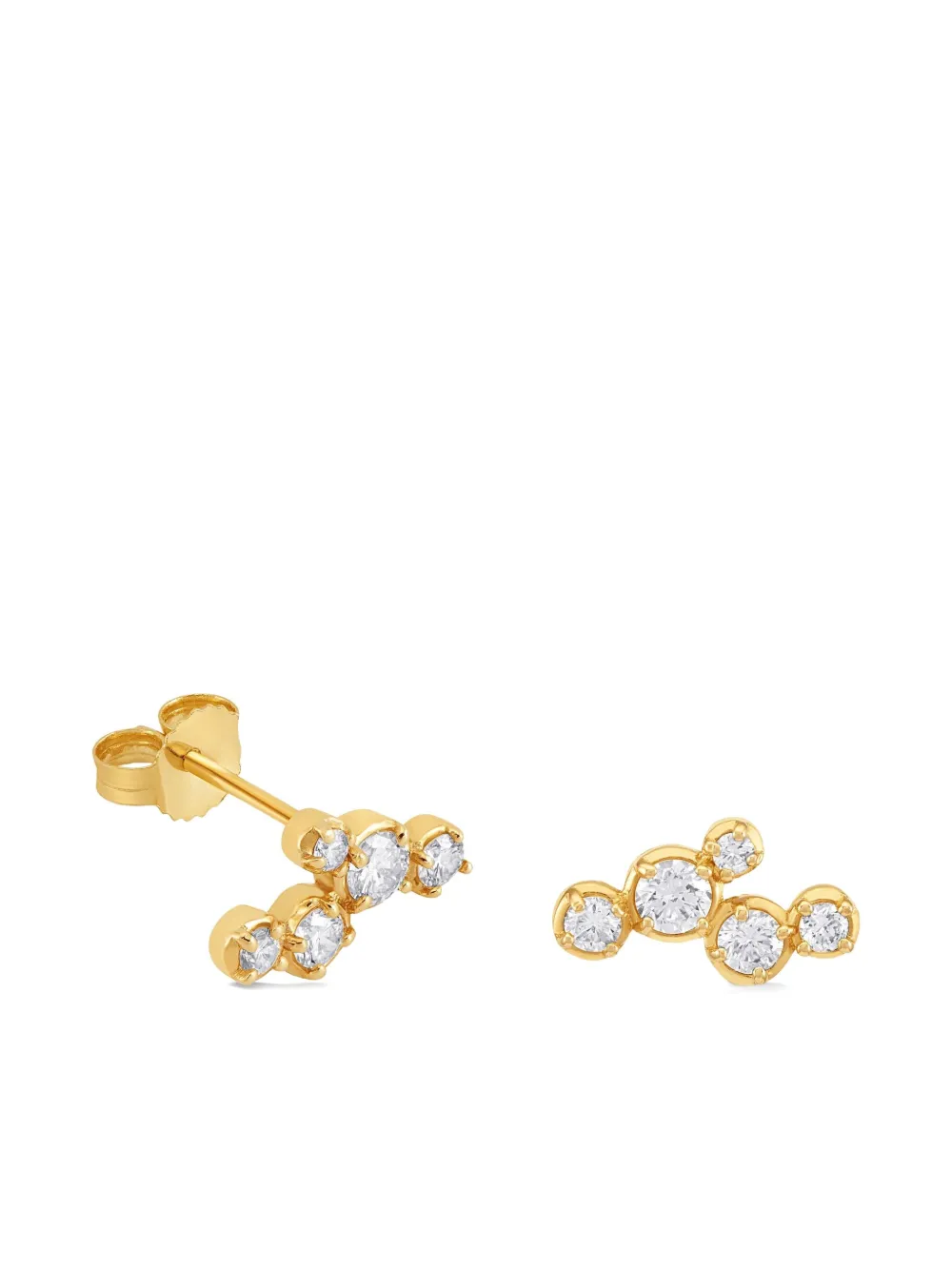 DOWER AND HALL 14kt yellow gold Stargazer diamond earrings - ゴールドトーン DOWER AND HALL 14kt yellow gold Stargazer diamond earrings - ゴールドトーン