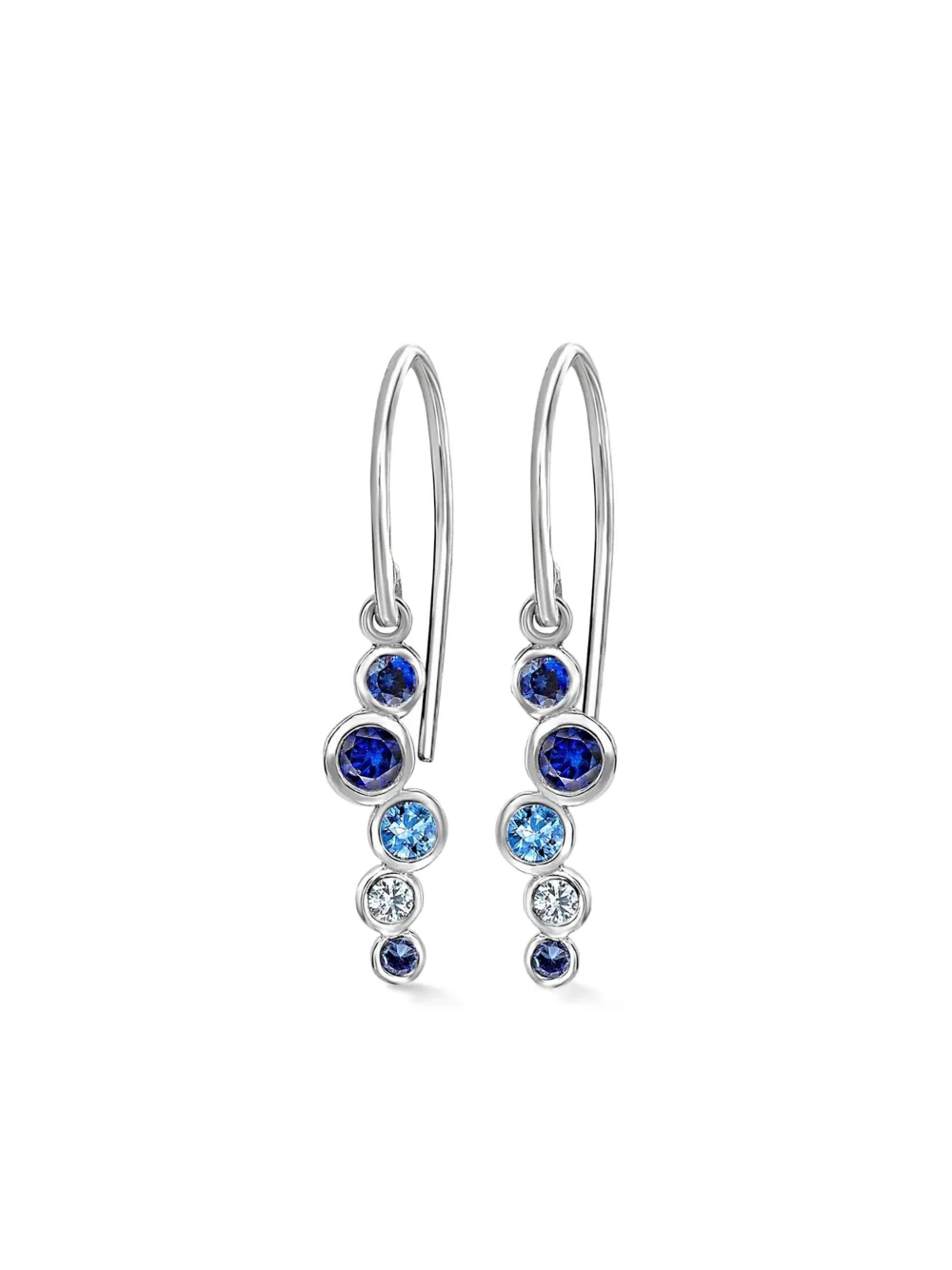 DOWER AND HALL 18kt white gold Cascade sapphire and aquamarine DOWER AND HALL 18kt white gold Cascade sapphire and aquamarine