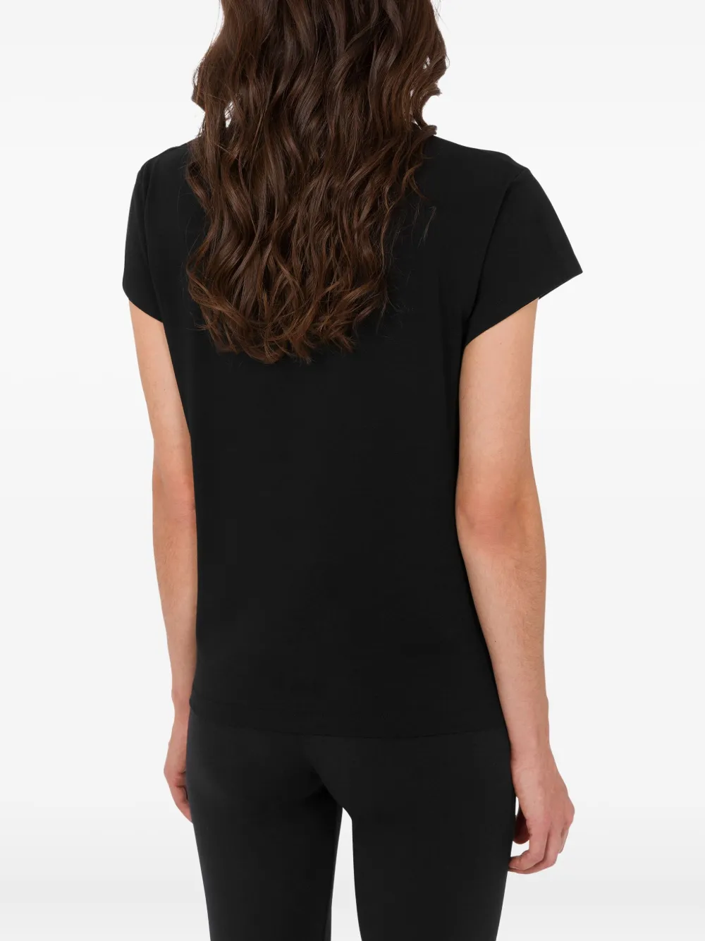 Moschino T-shirt met teddybeer-reliëf Zwart