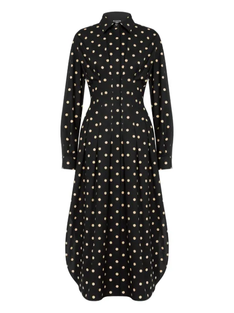 Moschino polka-dot pleated dress