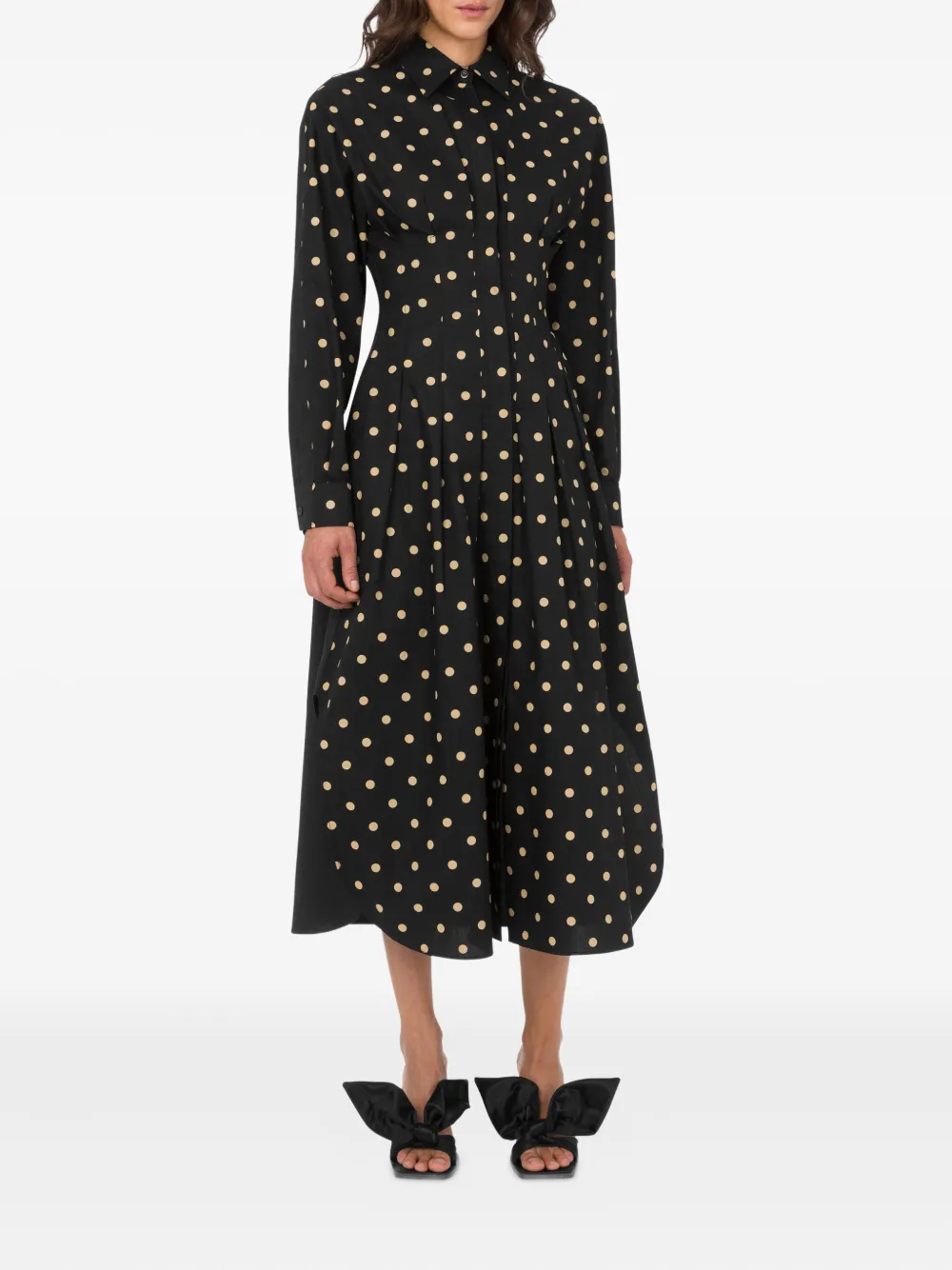 Moschino Jurk met stippen - Zwart