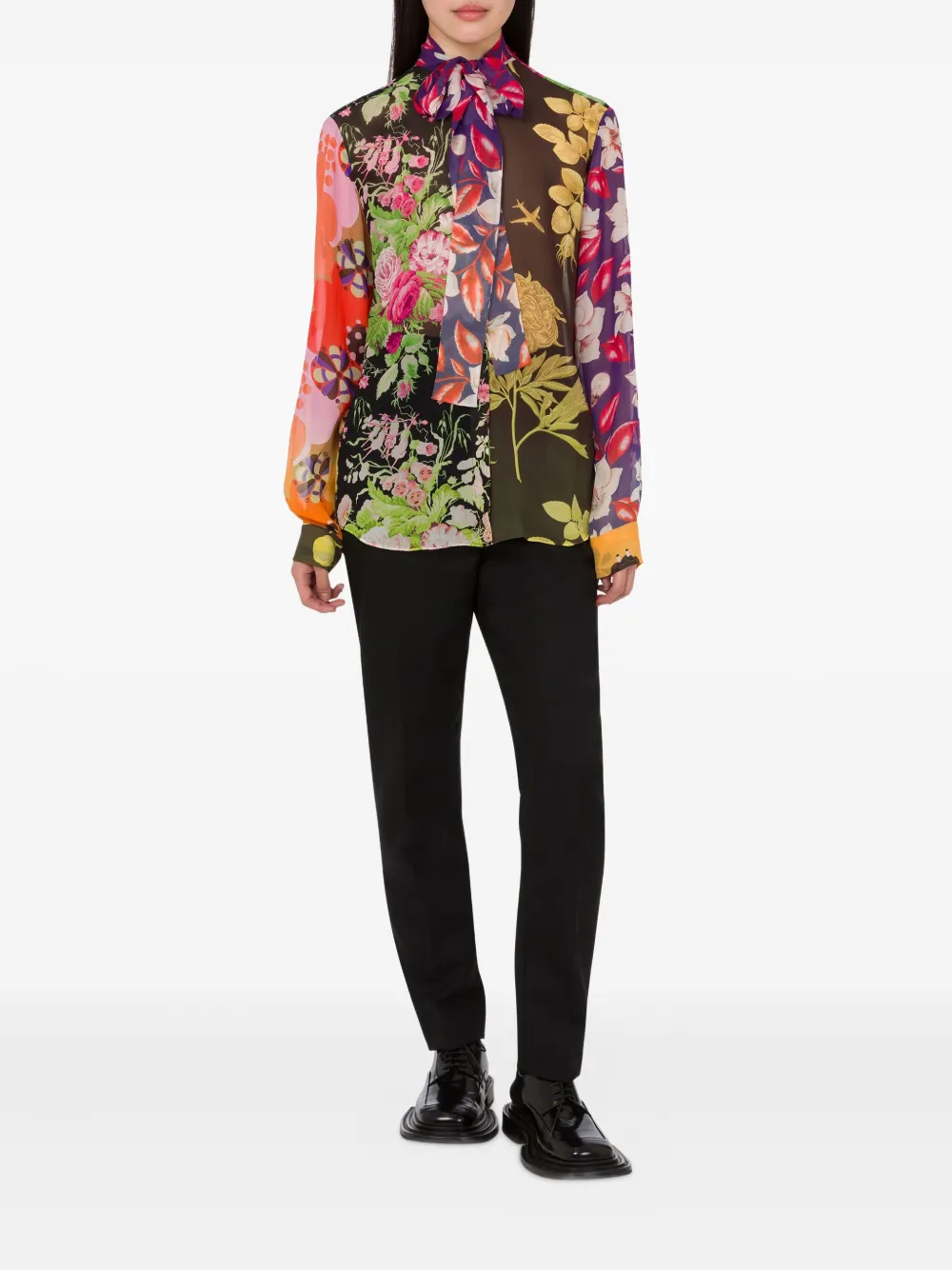 Moschino floral-print silk blouse | Blouses | Image 2