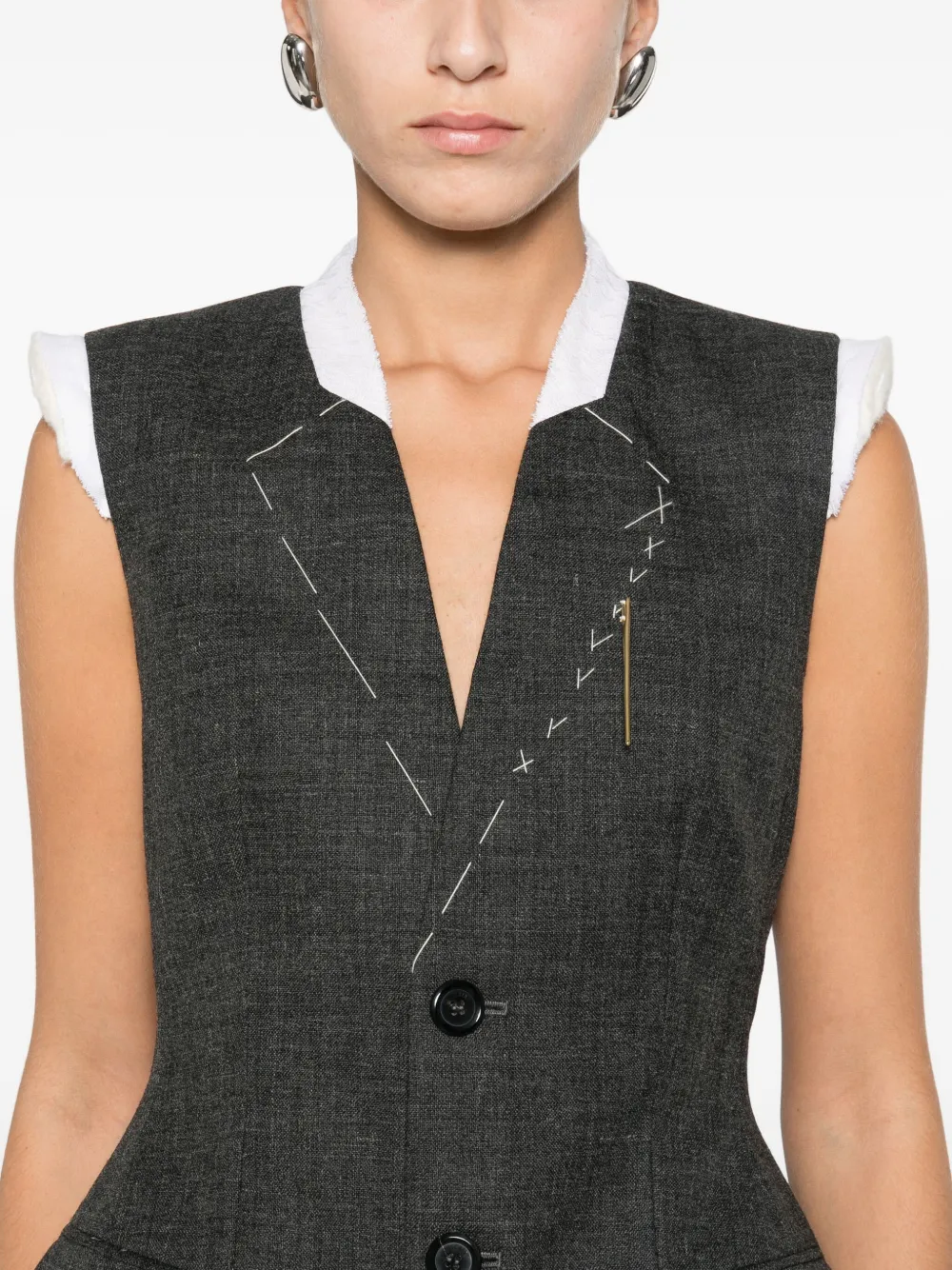 Moschino Mouwloze jurk Grijs