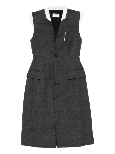 Moschino button-fastening sleeveless dress