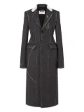 Moschino tailored-seam coat - Grey