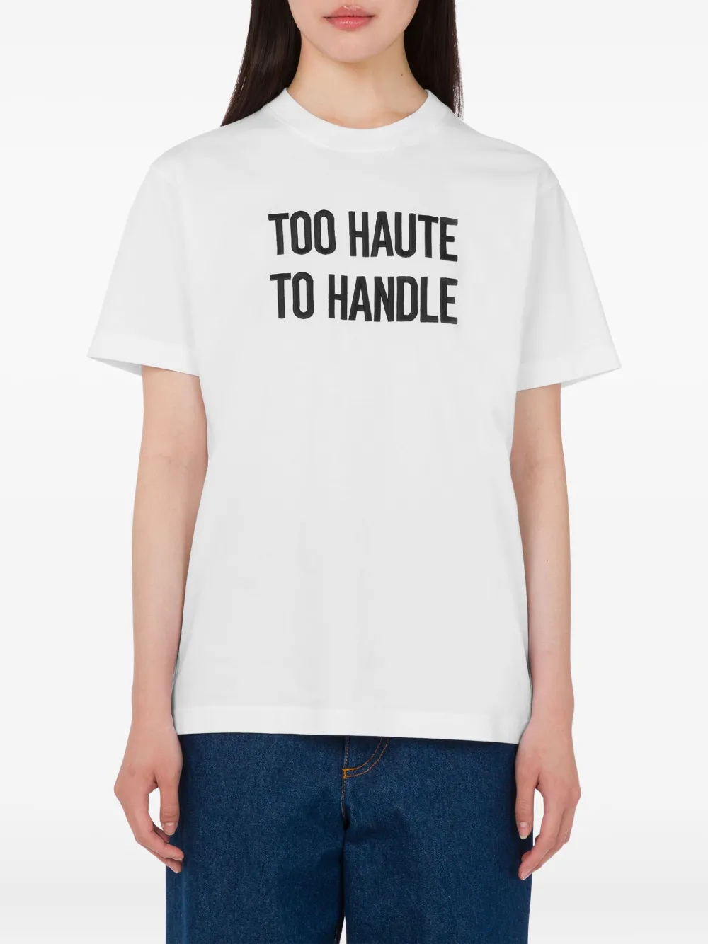 Moschino Katoenen T-shirt met tekst Wit