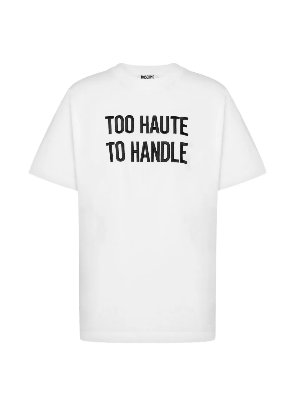 Moschino Katoenen T-shirt met tekst Wit