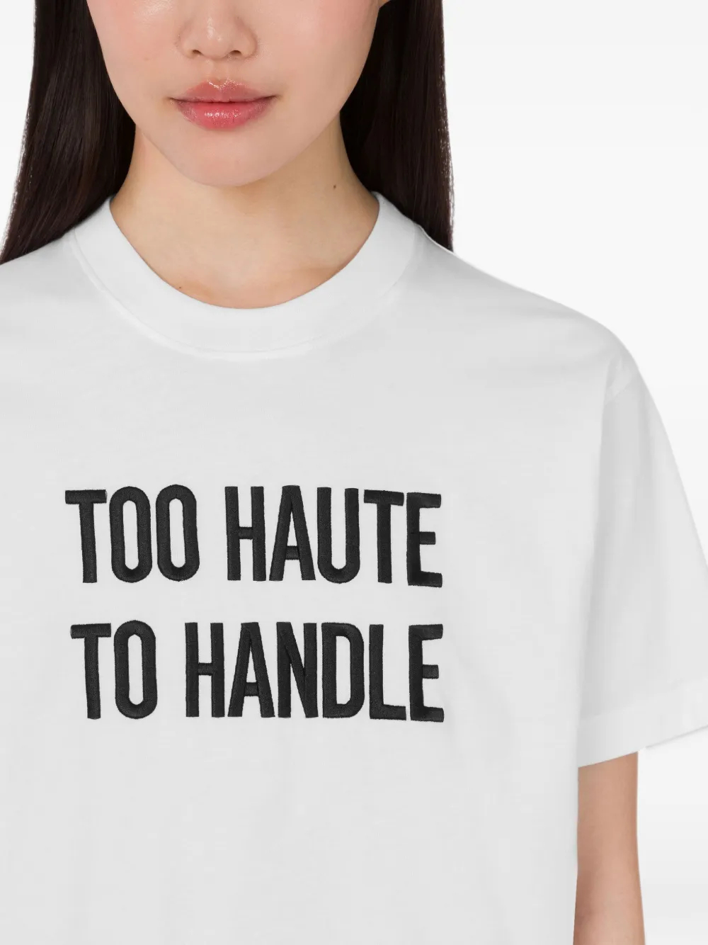 Moschino Katoenen T-shirt met tekst Wit