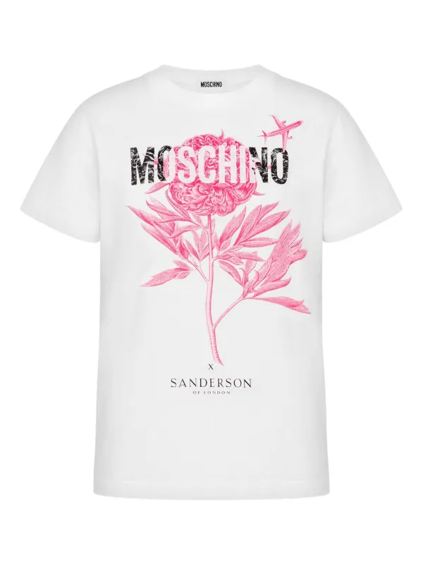 Moschino flower-print T-shirt White FARFETCH IN