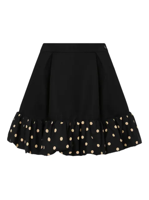 Moschino falda corta con volantes y lunares estampados