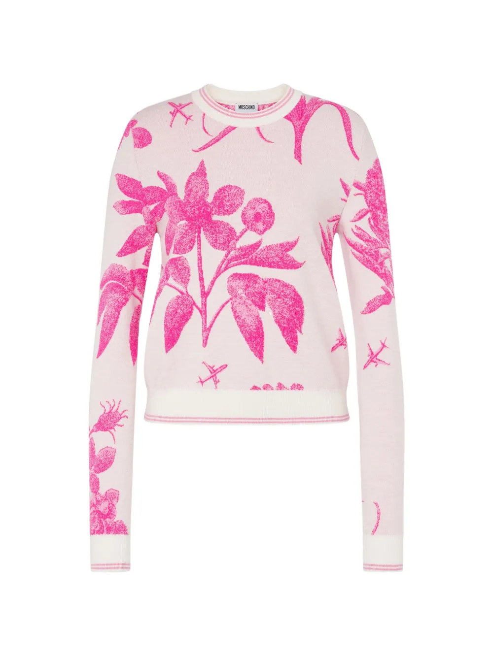 Moschino Maglione a fiori - Bianco